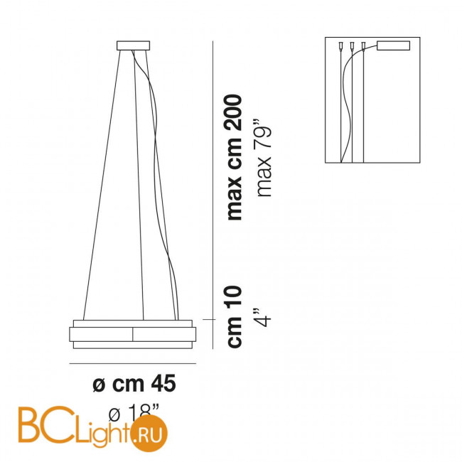 Подвесной светильник Vistosi Phoenix PHOEN SP CRTR RAV L32 08 CE Подвесной светильник Vistosi Phoenix PHOEN SP CRTR RAV L32 08 CE