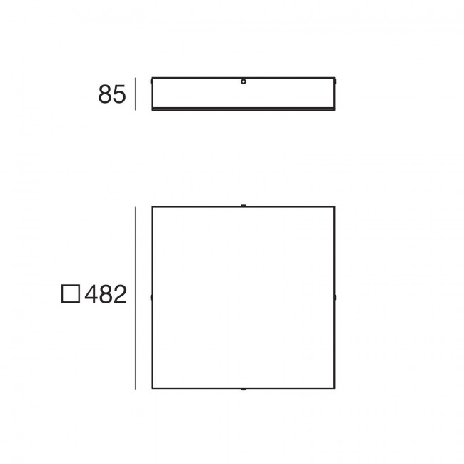 Потолочный светильник Linea Light Glued 90307 Потолочный светильник Linea Light Glued 90307