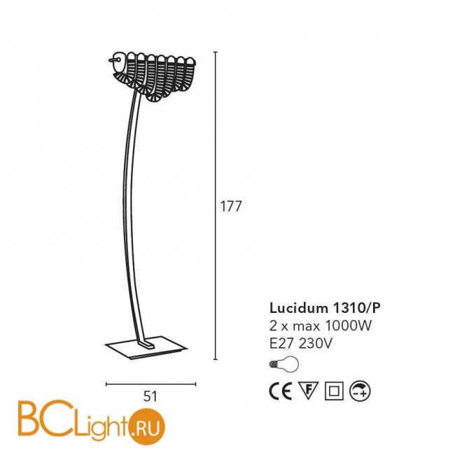 Торшер Bellart Lucidum 1310/P 05/V01 Торшер Bellart Lucidum 1310/P 05/V01