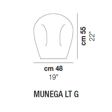 Настольная лампа Vistosi Munega LT G E27 BC Настольная лампа Vistosi Munega LT G E27 BC