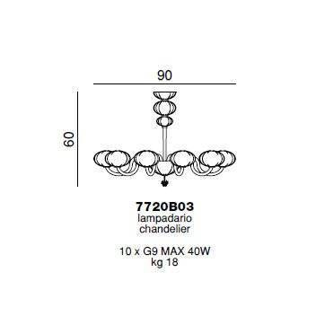 Люстра Beby Group Gloss 7720B03 Satin gold Bronze Люстра Beby Group Gloss 7720B03 Satin gold Bronze
