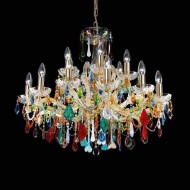 Люстра Beby Group Nuovo Vintage 620/10+5 Light gold CUT CRYSTAL Люстра Beby Group Nuovo Vintage 620/10+5 Light gold CUT CRYSTAL