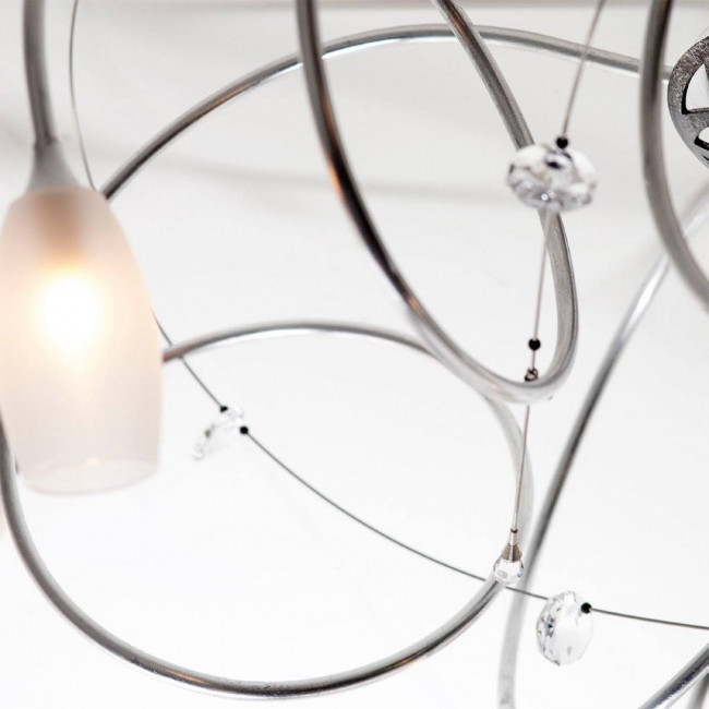 Люстра Masca Kikka 1850/9 Argento brunito / Glass 559 Люстра Masca Kikka 1850/9 Argento brunito / Glass 559