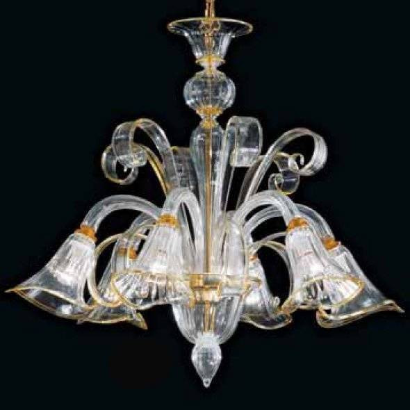 Люстра Vetri Lamp 992/6 Cristallo/Ambra