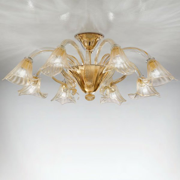 Потолочная люстра Sylcom Grimani 1480/8 D C.ORO Потолочная люстра Sylcom Grimani 1480/8 D C.ORO