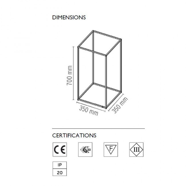 Напольный светильник Flos Ipnos Black anodized F3120030