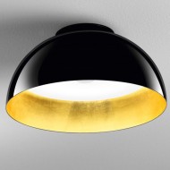 Потолочный светильник IDL Amalfi 482/35PF glossy laquer black / gold leaf inside Потолочный светильник IDL Amalfi 482/35PF glossy laquer black / gold leaf inside