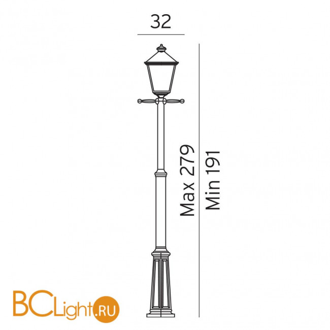 Садово-парковый фонарь Norlys London 491B