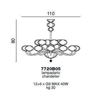 Люстра Beby Group Gloss 7720B05 Light gold Lavanda Люстра Beby Group Gloss 7720B05 Light gold Lavanda