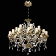 Люстра Beby Group Spiga 1810B04 Satin Gold Cognac Люстра Beby Group Spiga 1810B04 Satin Gold Cognac