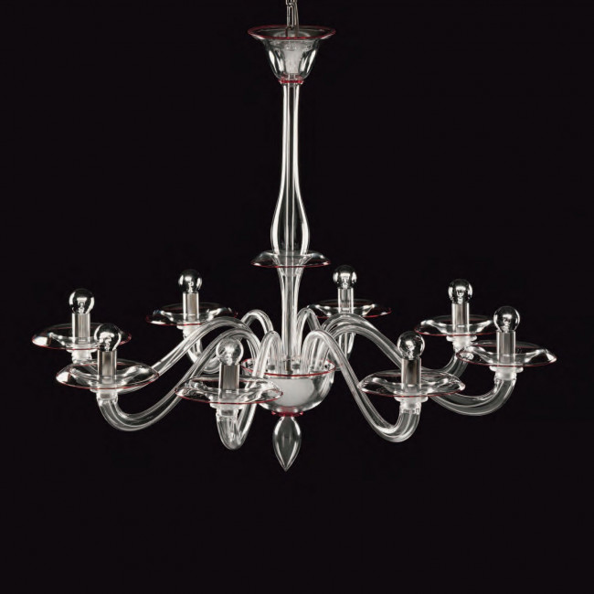 Люстра De Majo 8002 K8 080020K40 red rim Люстра De Majo 8002 K8 080020K40 red rim