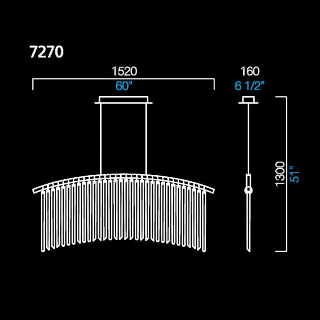 Подвесной светильник Barovier&Toso Palmyra 7270/CC/AN/OG