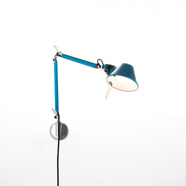 Бра Artemide Tolomeo Micro Wall A010950+A025150 Anodized blue (Body Lamp + Wall support) Бра Artemide Tolomeo Micro Wall A010950+A025150 Anodized blue (Body Lamp + Wall support)