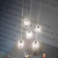 Подвесной светильник Vistosi Damasco SP 5 P ALO CR/CR NI Подвесной светильник Vistosi Damasco SP 5 P ALO CR/CR NI