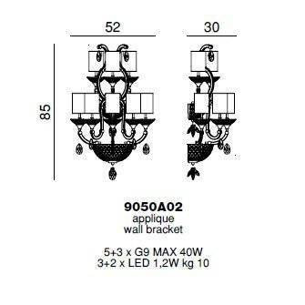 Бра Beby Group Celebrity 9050A02 Rose 666 Rose Бра Beby Group Celebrity 9050A02 Rose 666 Rose