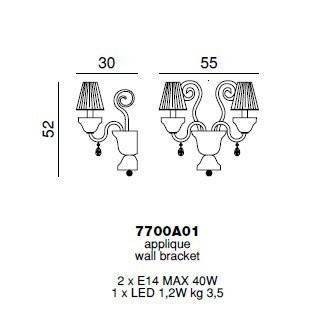 Бра Beby La Femme 7700A01 Gold Golden Teak 322 SW Golden Teak Бра Beby La Femme 7700A01 Gold Golden Teak 322 SW Golden Teak