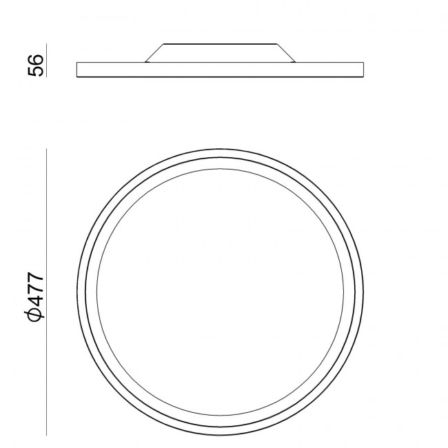 Потолочный светильник Linea Light Hinomaru 8607 Потолочный светильник Linea Light Hinomaru 8607