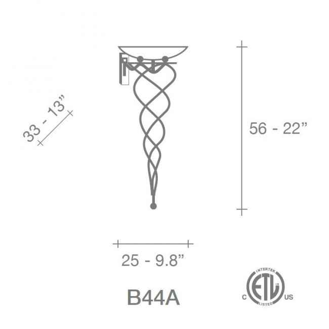 Бра Terzani Antinea B41A F1 B4