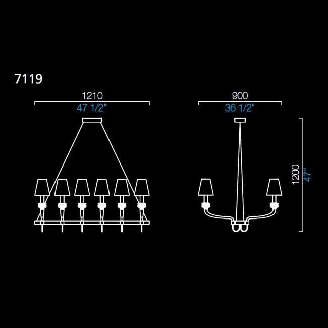 Люстра Barovier&Toso Domo Rotterdam 7119/CC/NN Люстра Barovier&Toso Domo Rotterdam 7119/CC/NN