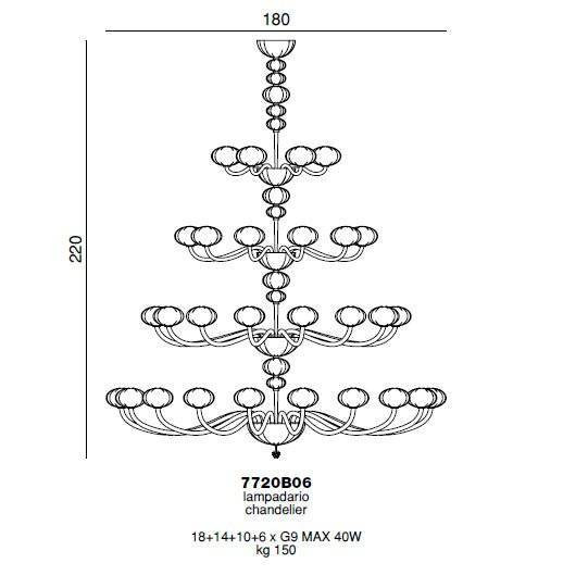 Люстра Beby Group Gloss 7720B06 Chrome Cristallo Люстра Beby Group Gloss 7720B06 Chrome Cristallo