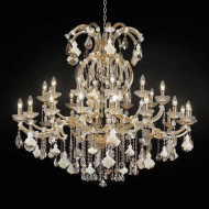 Люстра Beby Group Nuovo Vintage 9051/18+12+6Led Light gold White gold leaf Люстра Beby Group Nuovo Vintage 9051/18+12+6Led Light gold White gold leaf