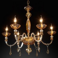 Люстра Euroluce Bloom L6 Gold Amber Люстра Euroluce Bloom L6 Gold Amber