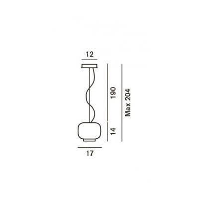 Подвесной светильник Foscarini Chouchin 210271R1-53