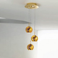 Подвесной светильник Kolarz Luna Kiss 0392.33+3.3.Ki.Au Подвесной светильник Kolarz Luna Kiss 0392.33+3.3.Ki.Au