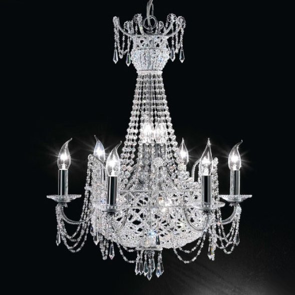 Люстра Renzo Del Ventisette L 14236/6+6 DEC. CROMO