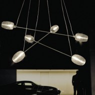 Подвесной светильник Vistosi Damasco SP 6 P ALO CR/CR NI Подвесной светильник Vistosi Damasco SP 6 P ALO CR/CR NI