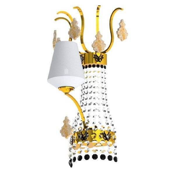 Бра Beby Group Charming beauty 0250A01 Gold White White gold leaf