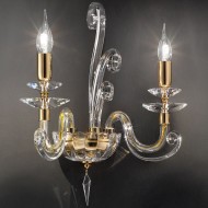 Бра Euroluce Alicante A2 gold Clear