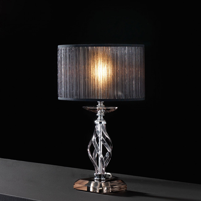 Настольная лампа Euroluce Alicante LP1 silver Fume Настольная лампа Euroluce Alicante LP1 silver Fume