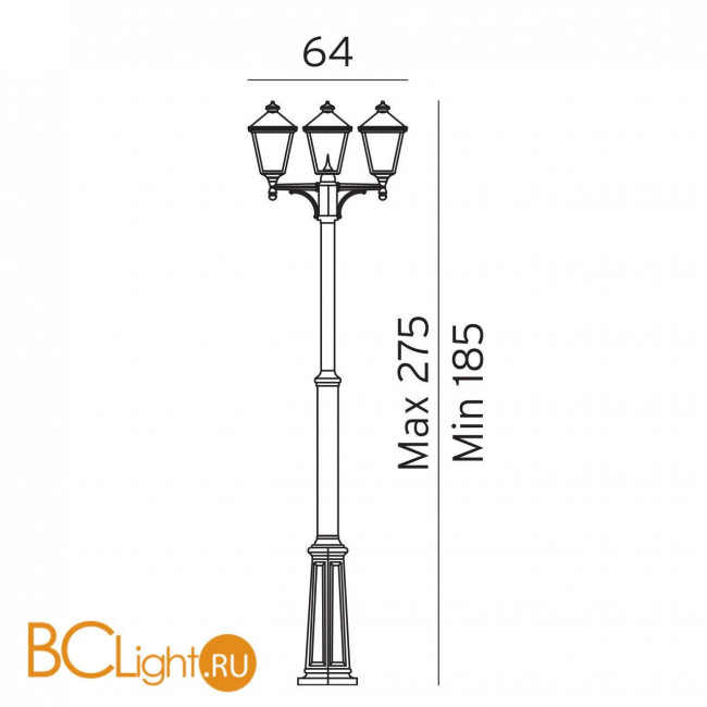 Садово-парковый фонарь Norlys London 483B