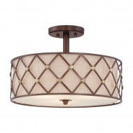 Потолочный светильник Quoizel Brown Lattice QZ/BROWNLATT/SF