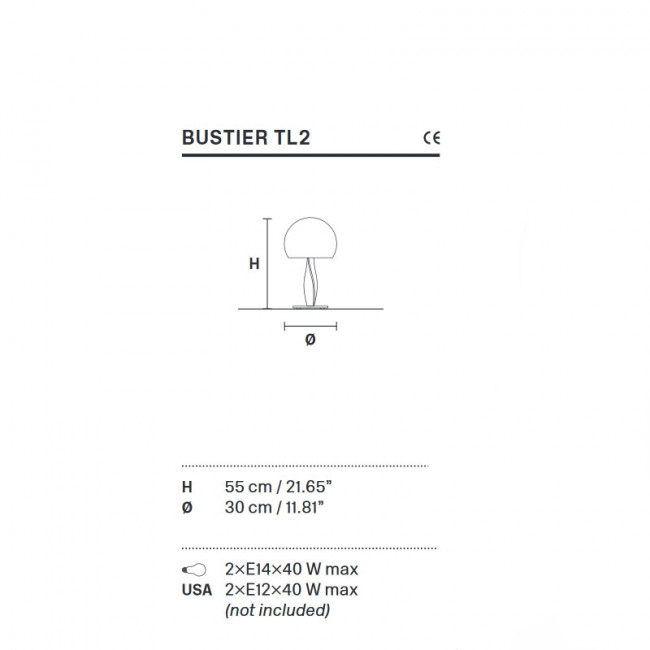 Настольная лампа Masiero Bustier TL2 V72 Настольная лампа Masiero Bustier TL2 V72