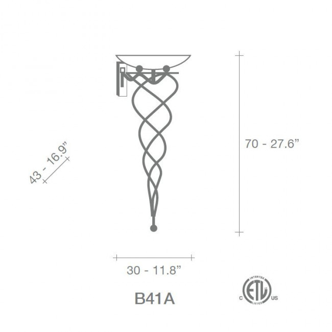 Бра Terzani Antinea B44A F1 B4