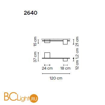 Потолочный светильник Vibia Structural 2640 21 /23 Grey D1
