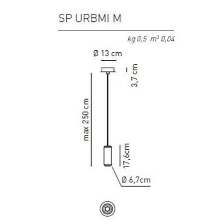 Подвесной светильник Axo Light Urban & Urban mini SP URBMI M BC XX LED Подвесной светильник Axo Light Urban & Urban mini SP URBMI M BC XX LED