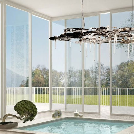 Подвесной светильник IDL Leaves 605/16 black nickel, dark bronze and light gold Подвесной светильник IDL Leaves 605/16 black nickel, dark bronze and light gold