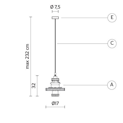 Подвесной светильник Karman Mek SE107 1B INT Подвесной светильник Karman Mek SE107 1B INT