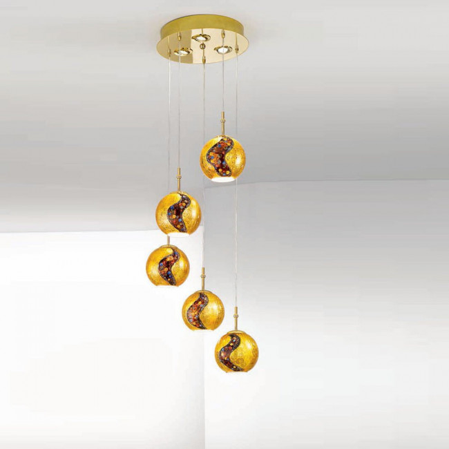 Подвесной светильник Kolarz Luna Kiss 0392.35+3.3.Ki.Au Подвесной светильник Kolarz Luna Kiss 0392.35+3.3.Ki.Au