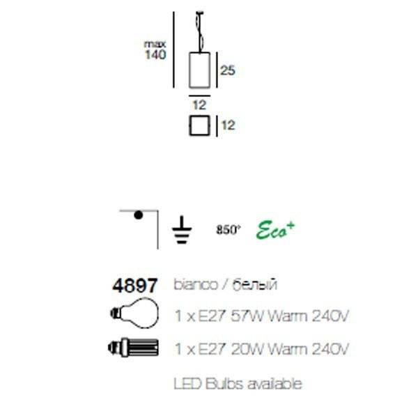 Подвесной светильник Linea Light Modern collection 4897 Подвесной светильник Linea Light Modern collection 4897