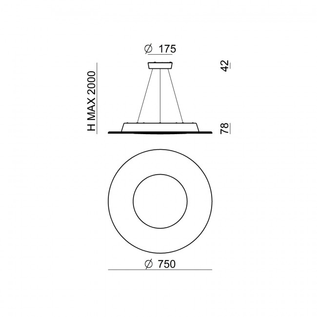 Подвесной светильник Linea Light Square 8519