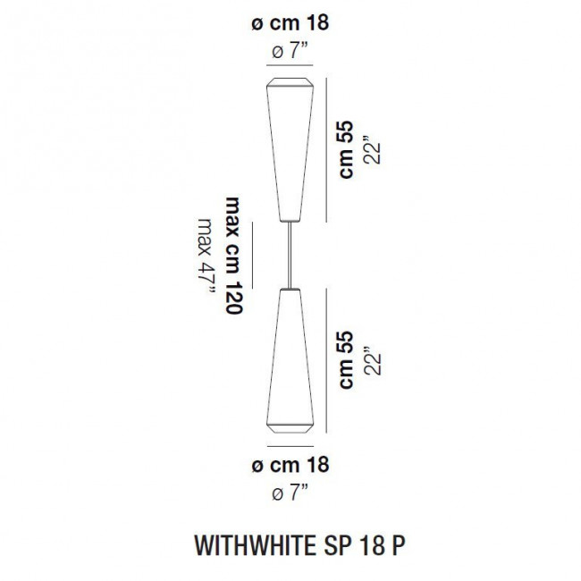 Подвесной светильник Vistosi WithWhite SP 18 P E27 BC BC Подвесной светильник Vistosi WithWhite SP 18 P E27 BC BC