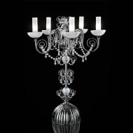 Настольная лампа Beby Star 0122L01 Chrome Silver Grey White Pearls Настольная лампа Beby Star 0122L01 Chrome Silver Grey White Pearls