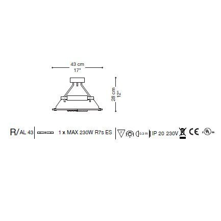 Потолочный светильник La Murrina Aquilone R PICCOLO DY-3L Потолочный светильник La Murrina Aquilone R PICCOLO DY-3L