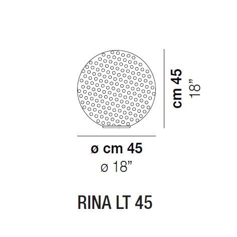 Настольная лампа Vistosi Rina LT 45 E27 BC/MU NI Настольная лампа Vistosi Rina LT 45 E27 BC/MU NI