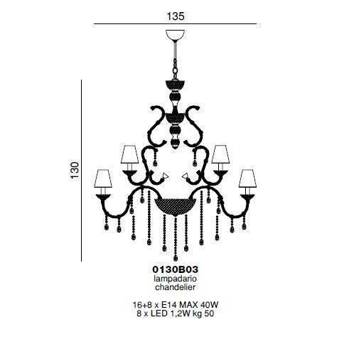 Люстра Beby Beby Rose 0130B03 Chrome F 1001 Swarovski Plaque Люстра Beby Beby Rose 0130B03 Chrome F 1001 Swarovski Plaque