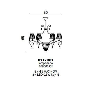 Люстра Beby Group Miss Bjioux 0117B01 Light gold Moka - N115 SW Bronze Shade Люстра Beby Group Miss Bjioux 0117B01 Light gold Moka - N115 SW Bronze Shade